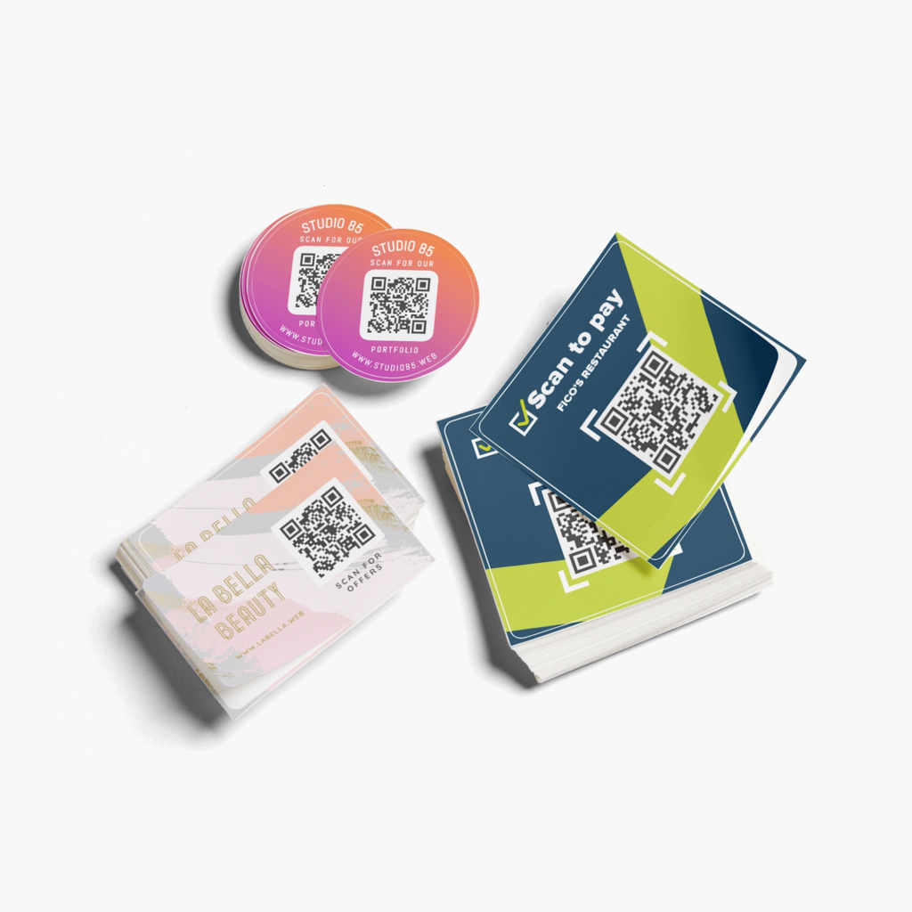 Labels and Stickers with qr code