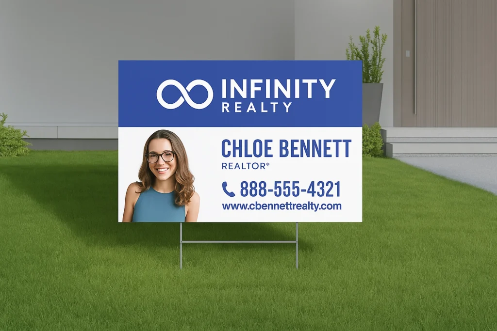 real estate yard sign